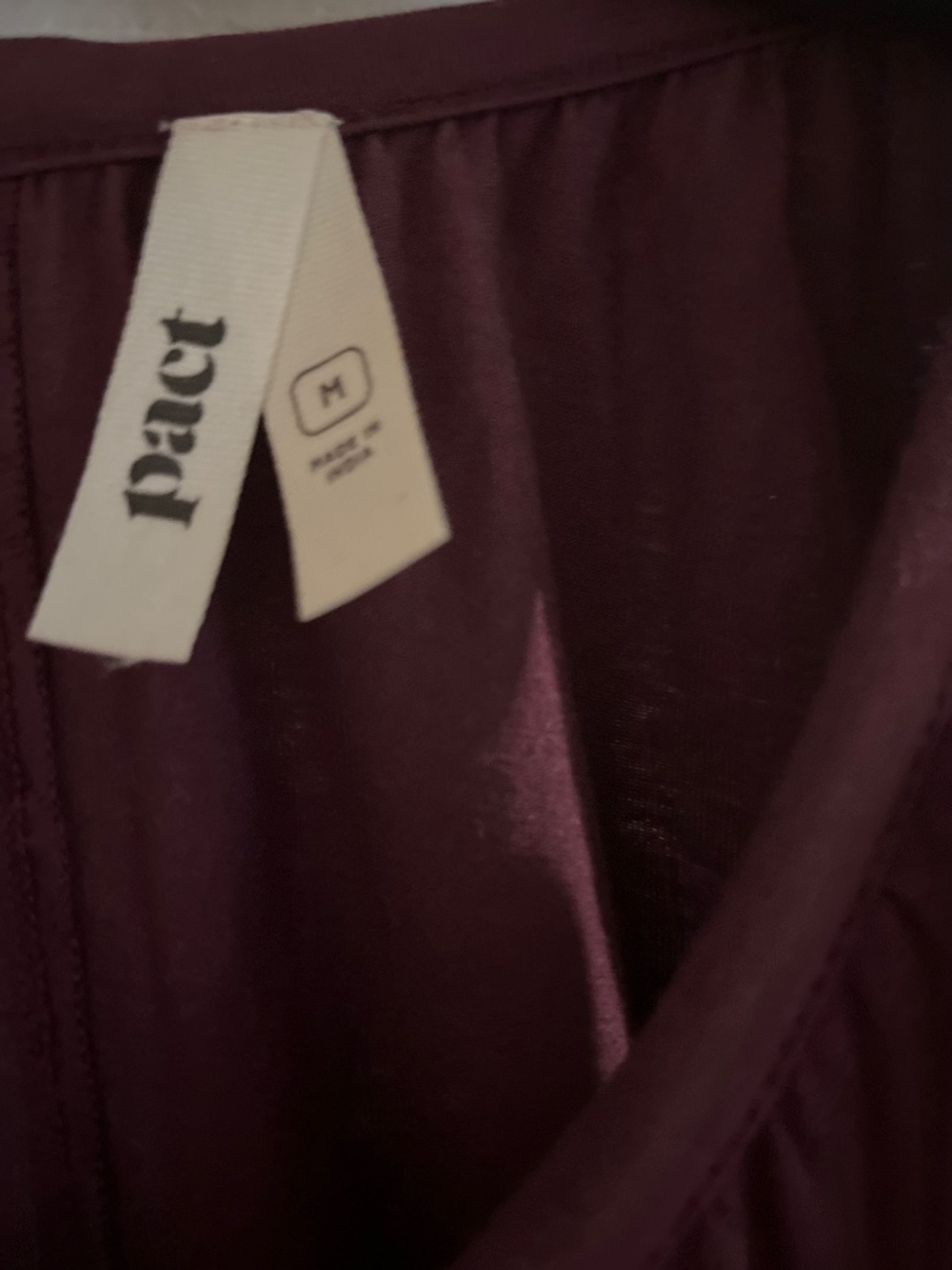 Pact Sleeveless Wide-Leg Jumpsuit in Deep Plum - Picture 2 of 7